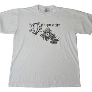 Vintage Las Vegas Once Upon A Time Excalibur Casino T-Shirt White Size Large